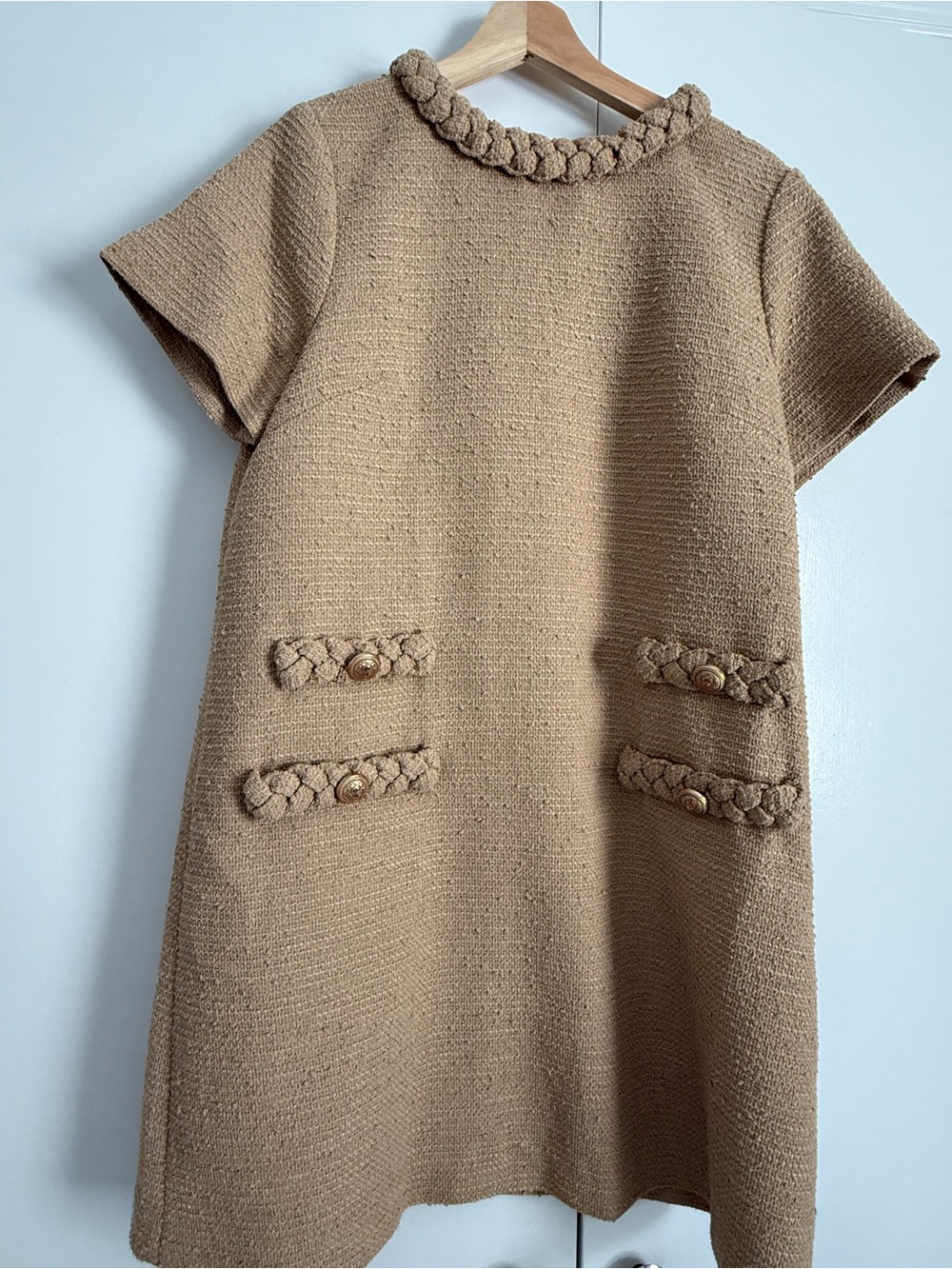 Tuckernuck Jackie Mini Shift Dress in Croissant - Picture 3 of 5